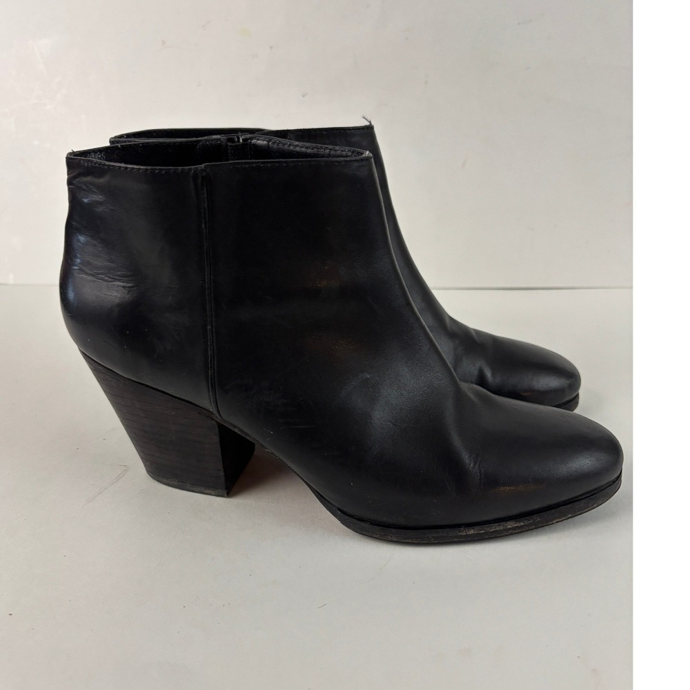 Rachel Comey Firme Black Leather‎ Ankle Boots Women's Size 9
